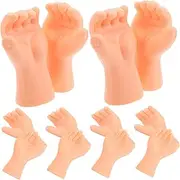 GLSTOY 6 Pairs Miniature Doll Hand Accessories for DIY Crafting and Repair Realistic Plastic Body Parts for and Enhancement of Puppets and Dolls