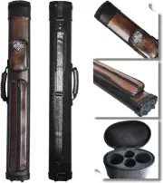 BY SPORTS 2x2 Hard cue case Square Pool Cue Billiard Stick Carrying Case