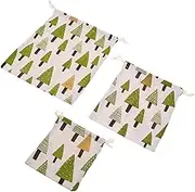 COHEALI 1Set Cotton Drawstring Pouches Reusable Soft Bags for Organizing Clothes Groceries and Versatile Storage with Easy Access and Moisture Protection