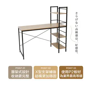 完美主義｜簡易DIY商品 ROMERO可調式層架電腦桌 電腦桌 書桌 工作桌 辦公桌【I0036-A】