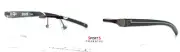 SPORTS CHARRIOL SP23047B C6 Black Gray Mens Rectangle Eyeglasses 55-17-142 B:34