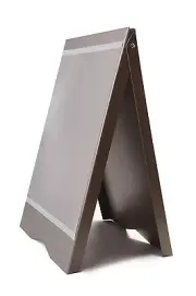 A-BOARD PAVEMENT SIGN MENU SANDWICH BOARD SHOP SIGN FOR A2 SIZE POSTERS GREY
