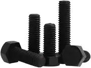 10-50pcs DIN933 M3 M4 M5 M6 M8 Black Nylon Hexagon Hex Bolt PA66 Nylon hex Bolt Plastic Screw(M6x14 (20pcs))