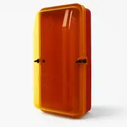 Plastic Extinguisher Cabinet / Yellow Transparent Front Cover - 4.5kg
