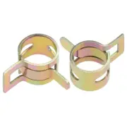 Steel Band Clamp 9mm Hose Tube Spring Clips Clamp Manganese Steel 10Pcs