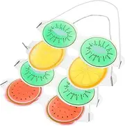 4Pcs Cartoon Cooling Eye Masks Reusable Shading Blindfolds for Eye Comfort Mixed Color Fruit Design for Puffy Eyes Dryness and Allergies