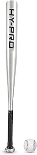 Hy-Pro Premium 26” Aluminium Baseball Set - Lightweight Metal Baseball Bat with Strong Grip Handle, Smooth Metal Finish - Baseball Kit for Garden, Park Play & Training