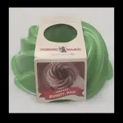 NWT Nordic Ware Heritage Bundt Baking Pan 10 Cup Cast Aluminum Non Stick Green