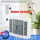 LCD Wireless Digital Thermometer Fridge Freezer Alarm Therometer With 2 Sensor