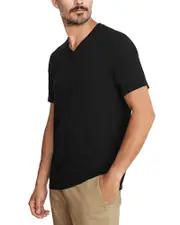 Vince Garment Dye Short Sleeve V-Neck Tee