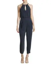NWT $480 ANTHROPOLOGIE DRESSED TO KILL FATALE SILK JUMPSUIT by GO SILK XS