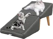 Ladder, Reusable Pet Ramp, Pet Access Stairs, Safe and Secure, Lightweight and Portable, 500g, for Bedside, Couch, Sofa, Vehicle, Everyday Use