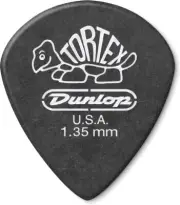6 Dunlop Tortex Jazz III XL Flat Picks 1.35mm