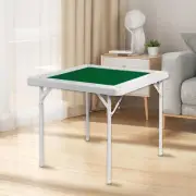 ONEIN Foldable Mahjong Table with Green Surface, Multipurpose Game Table for ...