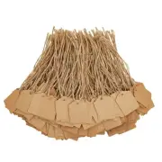 1000 Pack Paper Tags with Jute String Attached for Gift Bags, Brown, 1 x 2"