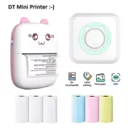 DT Mini Pocket Thermal Printer Bluetooth Wireless Photo Notes Inkless -NEW