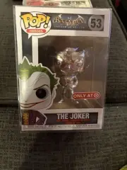 Funko Pop! Vinyl: Arkham Asylum - The Joker #53 (Silver Chrome) w/protector