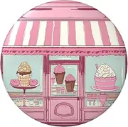[VTCTOASY] Button Pins Badge 2.4 inch Cute Round Badge Pins Buttons Badges Personalized Name Tag Ice Cream Store Badge Pinback Button Badges Fashion Pins Set for Men Women Backpack Office