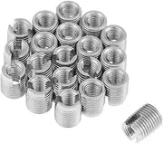 20pcs Stainless Steel SUS303 Self Tapping Slotted Screw Helical Thread Repair Insert Nuts M3 x 6mm