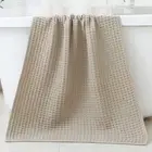 NNEDSZ Light Brown Luxury Cotton Waffle Bath Towel, Soft, Quick-Drying, Water Ab