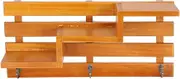 Wall Storage Shelf, Vintage Groceries Solid Wood Wall‑Mounted Small Cabinets Decorations, Wall Mounted Shelves for Bedroom Bathroom Kitchen