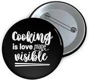 [Teegarb Letter Blanket] Funny Pinback Button Pin Badge Saying Kitchen Baking Cooking Women Men Chef Cook Gag Novelty Kitchen Baking Husband