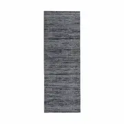 Charcoal Quartz Hand Loomed Black Runner 200x70cm