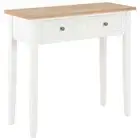 vidaXL Dressing Console Table White 79x30x74 cm Wood BMG