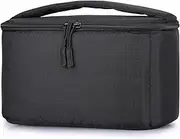 S-ZONE Padded Folding Camera Bag for DSLR SLR Camera TLR Sony Canon Nikon or Flash, Black, Medium, Briefcase