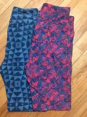 #576 Womens 2pc Lularoe Legging Lot NWOT szOS