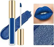 Metallic Liquid Diamond Glitter Lipstick, Non-Stick Cup Glitter Liquid Lipstick,Diamond Glitter Lipstick Set, Shimmer Lipstick Long Lasting, Long Lasting Waterproof Lip Gloss Makeup Kit (#05)