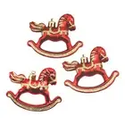 Decorum pre Qu'Italia B5285 Set 3 Cavallini Rocking Red Glitter Ace