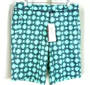 NWT Lady Hagen Shorts Golf Bermuda Hydro-Dri Size 6 "Monarch" "Green Lucite"