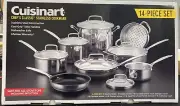 Cuisinart 77-14N Chef's Classic Stainless 14-Piece Cookware Set, Stainless Steel