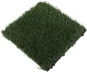 INOOMP Realistic Artificial Lawn Grass Flooring Interlocking Turf for Garden Patio Balcony Portable DIY Design Durable Outdoor Indoor Use for Events Exhibitions