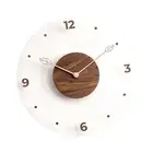 Wall Clock Simple Round Battery Operated Decor Clock for Home Farmhouse Gift
