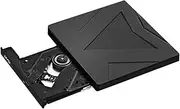 External Drive Drives Disk Reader Discs External Hard Drive Portable Drive Flash Drive External Floppy Disk Drive Player Portable Burner for Laptop Reader Abs Black