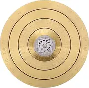QUMIIRITY Feng Shui Compass Mini Bagua Portable Metal Luo Pan Spinning Top Traditional Chinese Decor Hand Ornament