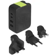 InfinityLab InstantCharger Ultra-powerful 100W USB-C and USB-A PD charger - Black