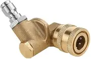Poiijbxz 180° Swivel Joint High Pressure Washer Wash Water Nozzle 1/4 Quick Connection for Cleaning Car Wash Machine Accessories