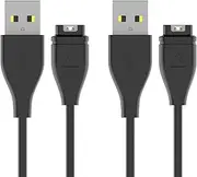 Leonids Chargers for Garmin Fenix 7 6 5 Chargers, Garmin Vivoactive 3 4S 5, Instinct 1 2 2S, 100CM Replacement USB Chargers for Garmin Venu Sq 2 2S, Garmin Forerunner 245 Music 945 45 Charging Cables