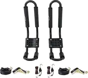 AA Racks - Kayak J-Rack Set w/Heavy Duty Extended Bolts for Car/Van/SUV and Heavy Duty 1 Ton Ratcheting Strap
