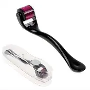 Derma Roller Boolavard® TM + FREE Travel Case - Titanium Alloy Micro Needle Roller - 540 Needles-Best Skin Roller for face and body - Ultimate therapy for reducing stretch marks, wrinkles, acne scars (0.5 mm)
