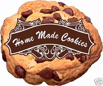 Chocolate Chip Cookie Home Made Decal 14" Concession Food Truck Restaurant