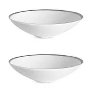 Twig New York Platinum Edge Soup/Pasta Bowl, Set of 2