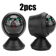 2pcs Camping Marine Compass For Sail Ship Vehicle Car Boat Navigation Black USA