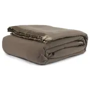 Jason Commercial Australian Wool Blanket Angora/Taupe