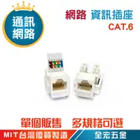 在飛比找蝦皮購物優惠-RJ45 Cat 6 網路 資訊插座 手壓 接線 網路座 網