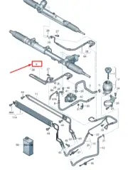 NEW AUDI A8 4H POWER STEERING EXPANSION HOSE RHD 4H2422893AP