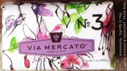 Via Mercato No.3 Soap Bar - Pepe Rosa, Lavender, Vanilla Bean 200 gram Italy